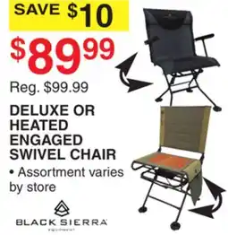 Dunham's Sports DELUXE OR HEATED ENGAGED SWIVEL CHAIR offer