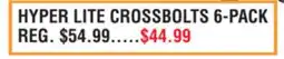 Dunham's Sports HYPER LITE CROSSBOLTS 6-PACK offer