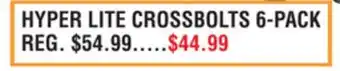 Dunham's Sports HYPER LITE CROSSBOLTS 6-PACK offer