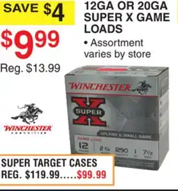 Dunham's Sports 12GA OR 20GA SUPER X GAME LOADS offer