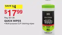 Dunham's Sports QUICK WIPES offer