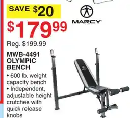 Dunham's Sports OLYMPIC BENCH offer