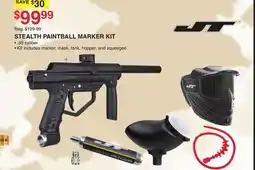 Dunham's Sports JT STEALTH PAINTBALL MARKER KIT offer