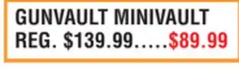 Dunham's Sports GUNVAULT MINIVAULT offer