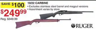 Dunham's Sports 10/22 CARBINE offer