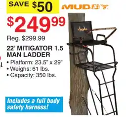 Dunham's Sports MUDDY 22' MITIGATOR 1.5 MAN LADDER offer
