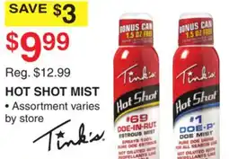 Dunham's Sports HOT SHOT MIST offer