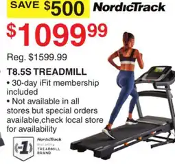 Dunham's Sports NORDICTRACK T8.5S TREADMILL offer