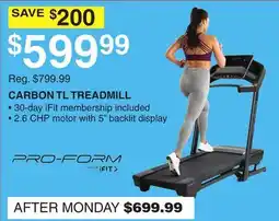 Dunham's Sports CARBON TL TREADMILL offer