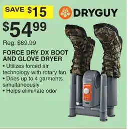 Dunham's Sports FORCE DRY DX BOOT AND GLOVE DRYER offer