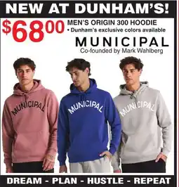 Dunham's Sports WAHLBERG MEN'S ORIGIN 300 HOODIE offer