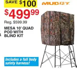 Dunham's Sports MUDDY MESA 10' QUAD POD WITH BLIND KIT offer