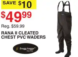 Dunham's Sports RANA II CLEATED CHEST PVC WADERS offer