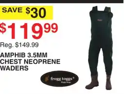 Dunham's Sports AMPHIB 3.5MM CHEST NEOPRENE WADERS offer