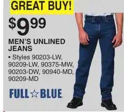 Dunham's Sports MEN'S UNLINED JEANS offer