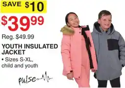 Dunham's Sports YOUTH INSULATED JACKET offer