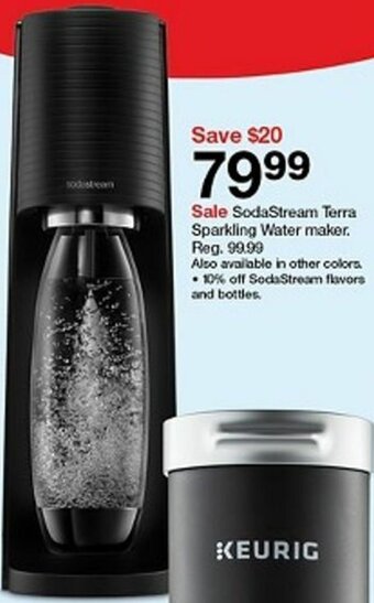 Target SodaStream Terra Sparkling Water Maker offer