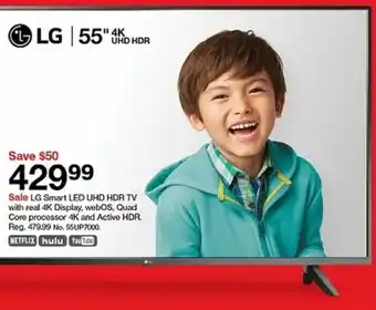 Target LG Smart LED UHD HDR TV offer