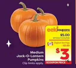 Weis Markets Medium Jack-O-Lantern Pumpkins offer