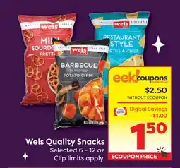 Weis Markets Weis Quality Snacks offer