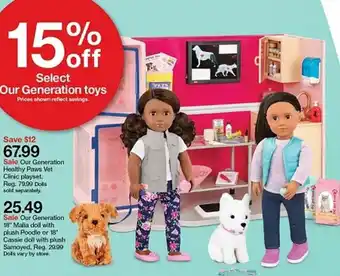 Target Our Generation 18" Malia Doll With Plush Poodie Or 18" offer