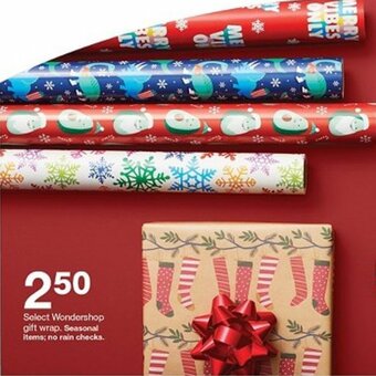 Target Wondershop Gift Wrap offer