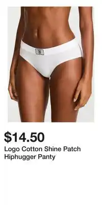 Victoria's Secret Logo Cotton Shine Patch Hiphugger Panty offer