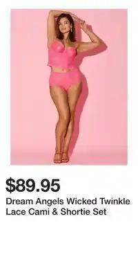 Victoria's Secret Dream Angels Wicked Twinkle Lace Cami & Shortie Set offer