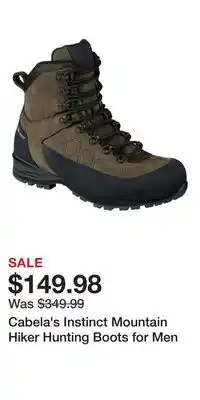 Cabela's Cabela's Instinct Mountain Hiker Hunting Boots for Men offer