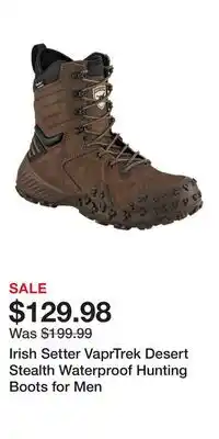 Cabela's Irish Setter VaprTrek Desert Stealth Waterproof Hunting Boots for Men offer