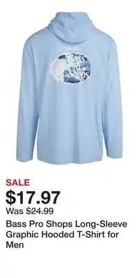 Cabela's Bass Pro Shops Long-Sleeve Graphic Hooded T-Shirt for Men offer