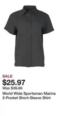 Cabela's World Wide Sportsman Marina 2-Pocket Short-Sleeve Shirt offer