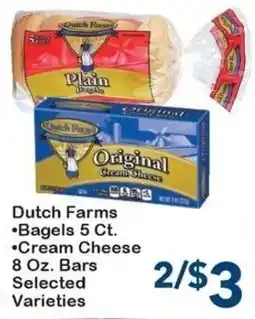 Fairplay Dutch Farms Bagels or Cream Cheese offer