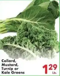 Fairplay Collard, Mustard, Turnip or Kale Greens offer