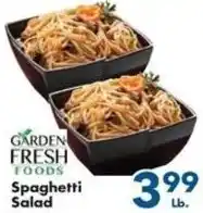 Fairplay Garden fresh s foods paghetti salad offer