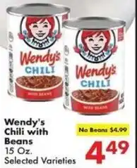 Fairplay Wendy's Chili with Beans offer