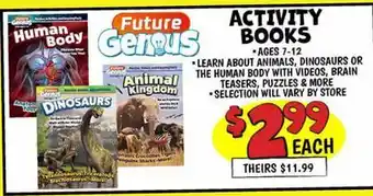 Ollie's ACTIVITY BOOKS offer