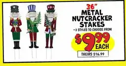 Ollie's 36 METAL NUTCRACKER STAKES offer