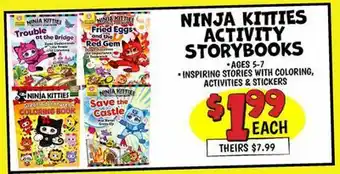 Ollie's NINJA KITTIES ACTIVITY STORYBOOKS offer