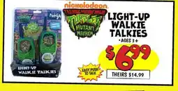Ollie's LIGHT-UP WALKIE offer