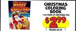 Ollie's CHRISTMAS COLORING BOOK offer