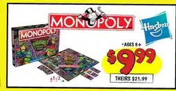Ollie's HASBRO MONOPOLY offer