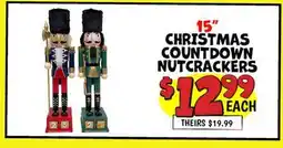 Ollie's 15 CHRISTMAS COUNTDOWN NUTCRACKERS offer