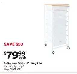 Michaels 8-Drawer Metro rolling cart offer