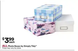 Michaels ALL Photo Boxes by Simply Tidy offer