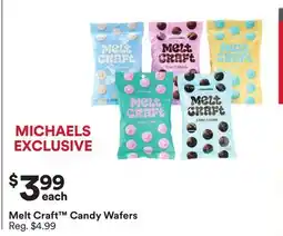 Michaels MICHAELS EXCLUSIVE Melt craft candy Wafers offer