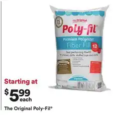 Michaels The Original Poly-Fil offer