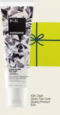 JC Penney IGK Clear Gloss Top Coat Styling Product offer