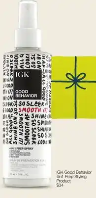 JC Penney IGK Good Behavior 4in1 Prep Styling Product offer