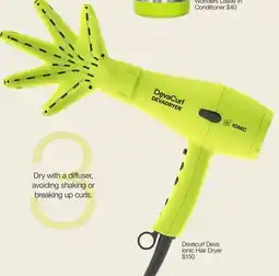 JC Penney Devacurl Deva Ionic Hair Dryer offer